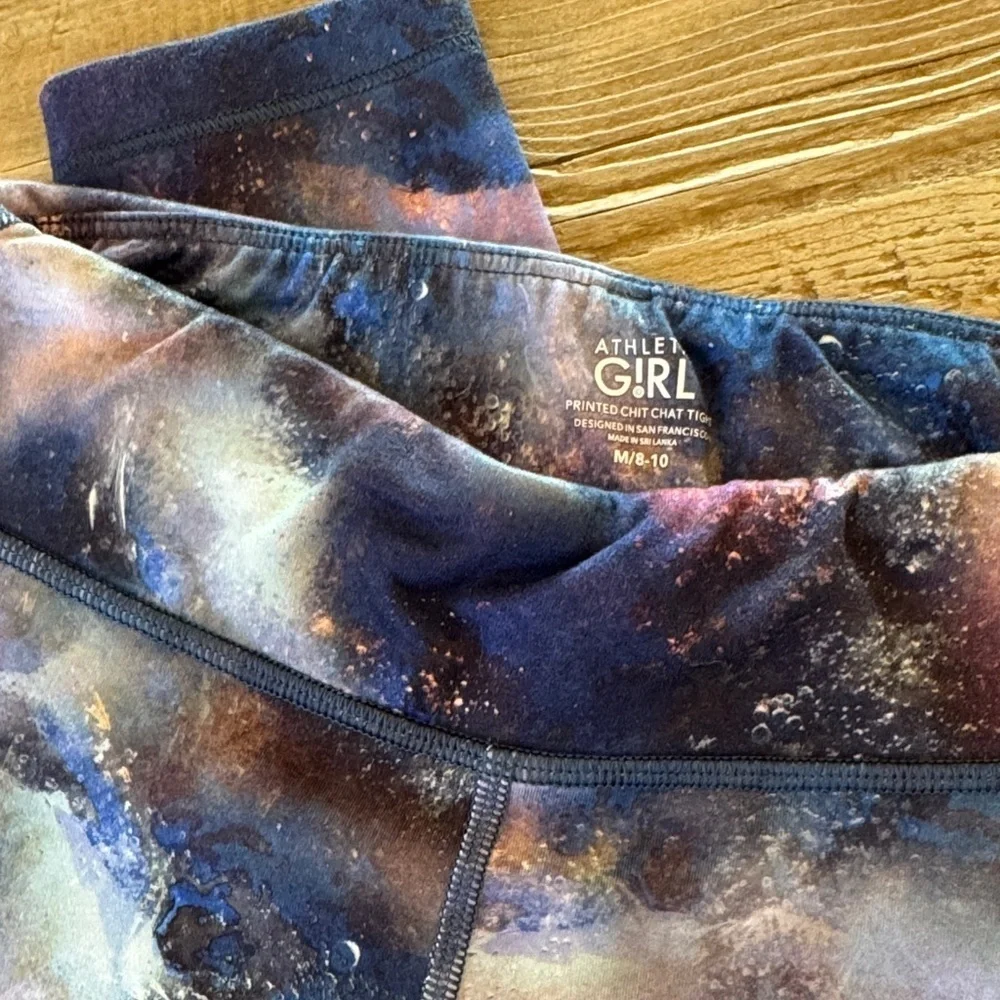 Athleta Kids Galaxy Print Leggings 8/10